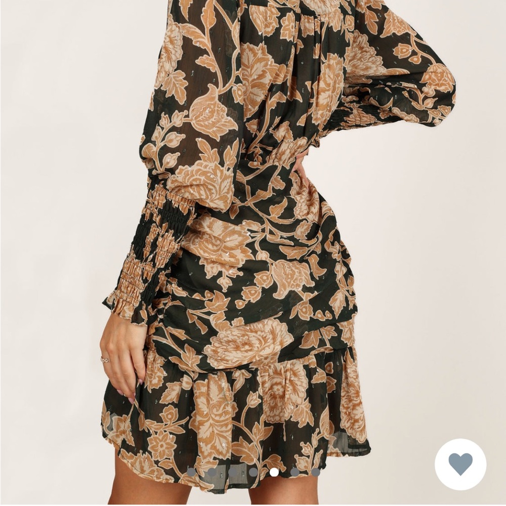 NWT ⚡️ Ruched High Neck Mini Dress - Picture 4 of 4